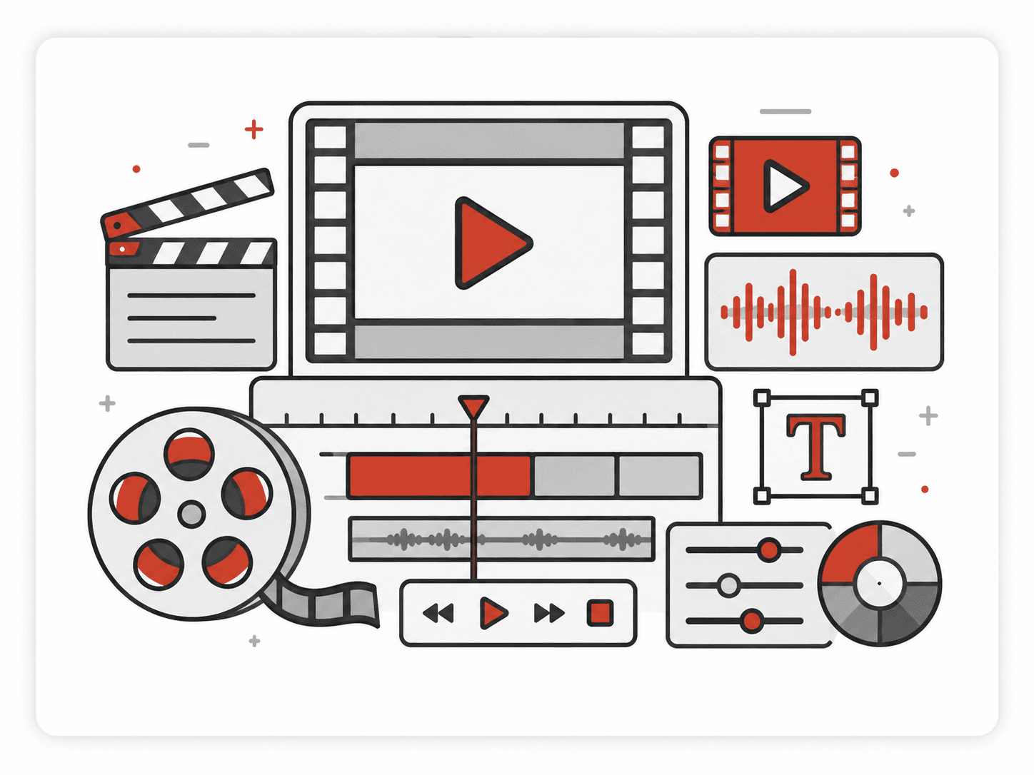Video Editing & Post Production illustration