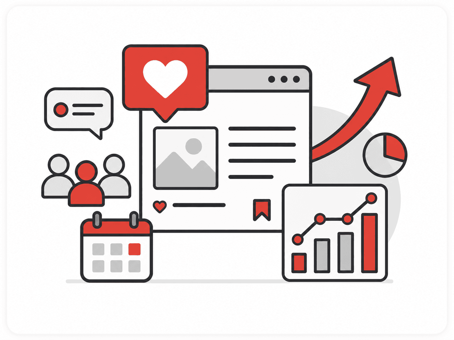 Social Media Management illustration