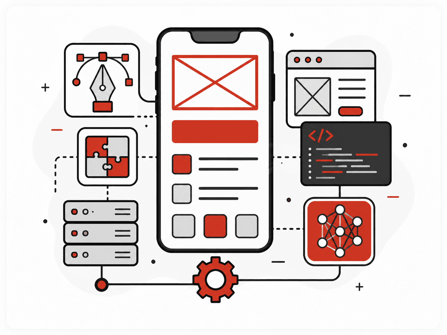 App Design & Development illustration